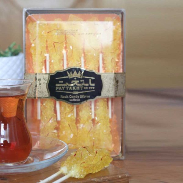 نبات-چوبی-زعفرانی-پایتخت نبات چوبی زعفرانی 250 گرم پایتخت - Image 1