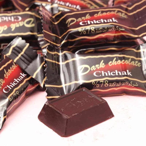 چیچک-تلخ-78% شکلات تلخ دو سر پرس 78% چیچک - Image 1