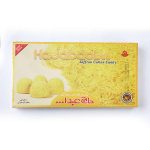 پشمک لقمه ای زعفرانی 350 گرم حاج عبداله