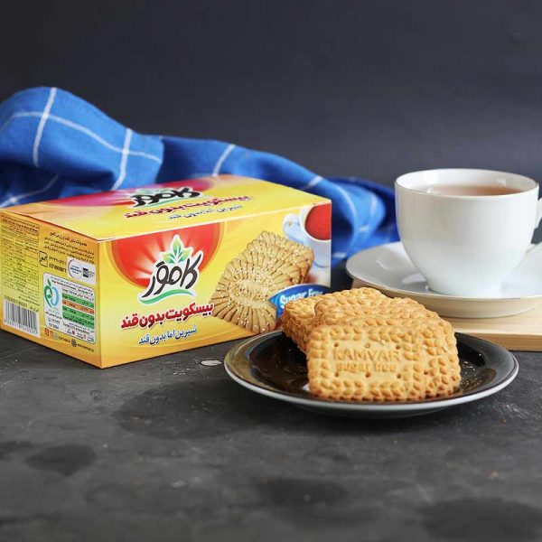 بیسکویت-بدون-قند-کامور بیسکویت گندم بدون قند کامور - Image 1