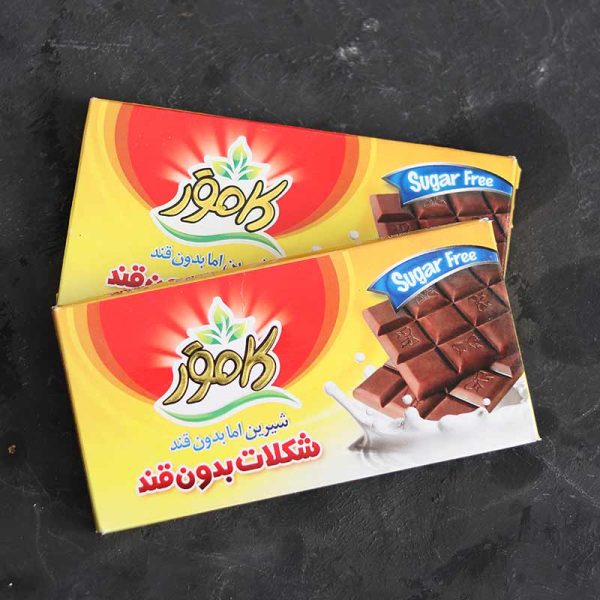 شکلات کاکائو بدون قند کامور - Image 1