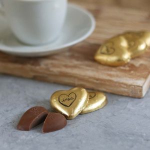 شکلات قلبی طلایی شونیز